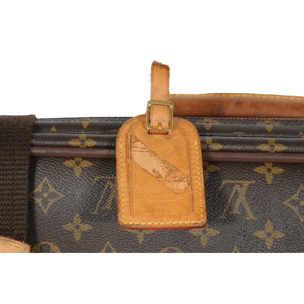 Louis Vuitton Satellite 65 Brown Monogram Suitcase Travel Luggage Trunks Suitcas